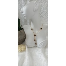 Lilly And Molly Jewelry Van Cleef Sallantılı Uçlu Çelik Kolye