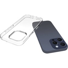 BLS Store Apple iPhone 16 Pro Kılıf Süper Silikon Kapak - Şeffaf