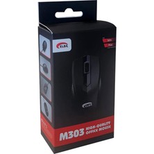 Elba M303 USB Siyah 3D Optik Kablolu Mouse