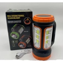 3W 15W Solar Şarjlı LED El Feneri Işıldak Projektör Kamp Avcı Feneri
