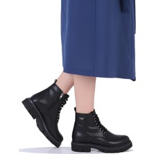 Kuum London K452021 Termal Kürklü Kadın Düz Kışlık Bot