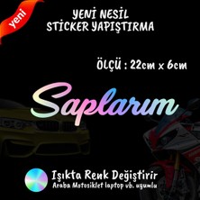 Fresh Saplarım 2 Adet Hologram Sticker - Araba Motosiklet Kask Tablet Atv Kamyonet Uyumlu