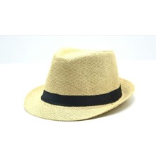 Unisex Krem  Fötr Föter Michael Jackson Şapka 56-58 cm 56 cm