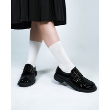 Cleopatra Shoes Cleopatra Siyah Rugan Kadın Günlük Loafer Ayakkabı