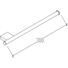 Eym Tema Eva Serisi Mutfak Kağıt Havluluk Paslanmaz Krom
