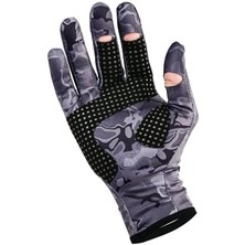 Fujin Pro Angler Winter Gloves Black Camo L/xl