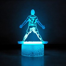 3D Mood 3D Gece Lambası Kişiselleştirilebilen Ronaldo Figürlü