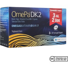 Omepa Dk2 Omega 3 Vitamin D3 x 50 Kapsül