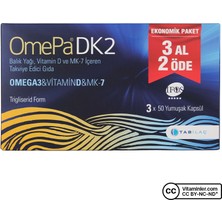 Omepa Dk2 Omega 3 Vitamin D3 x 50 Kapsül