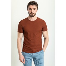 MCR Düz Slim Fit Bisiklet Yaka Erkek T-Shirt