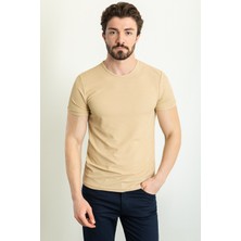 MCR Düz Slim Fit Bisiklet Yaka Erkek T-Shirt