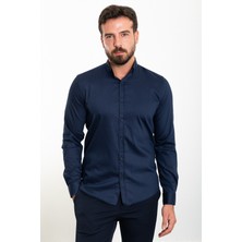 Desenli Slim Fit Klasik Erkek Gömlek