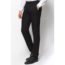 Desenli Siyah Renk Super Slim Fit Erkek Pantolon
