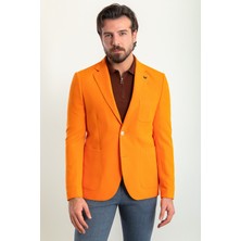 MCR Düz Slim Fit Torba Cep Mono Yaka Erkek Ceket