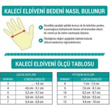 Gök Sports Çocuk Kaleci Eldiveni Junior Kidz Goalkeeper Gloves 5-6-7 Bilek Bandajlı