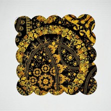 Deco Barok Desenli Dijital Baskılı Kokteyl Peçetesi Yıkanabilir Lazer Kesimli