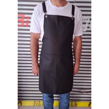 Dery Collection Siyah Şef Mutfak Önlüğü