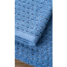 Coat %100 Doğal Pamuklu Misafir Banyo / Mutfak Havlusu - 30X50 cm Lacivert