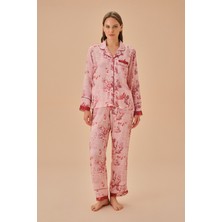 Suwen Layla Gömlek Yaka Pijama Takımı