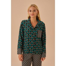 Suwen Cat Eye Maskülen Pijama Takımı