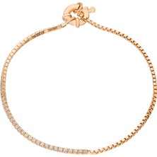 Eva Pırlanta Suyolu Bileklik 719135 Rose