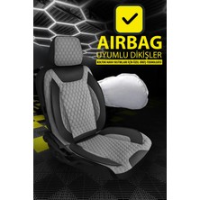 Kurra Store Seat Leon Uyumlu Tam Set Pro Lüks Oto Koltuk Kılıfı Deri ve Kabartmalı Özel Kumaş Siyah