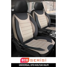 Kurra Store Audi 90 Uyumlu Tam Set Bej Oto Koltuk Kılıfı 5 Koltuk Ön Arka Tam Set Terletmez