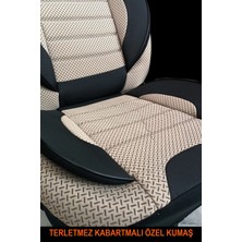 Kurra Store Audi 90 Uyumlu Tam Set Bej Oto Koltuk Kılıfı 5 Koltuk Ön Arka Tam Set Terletmez