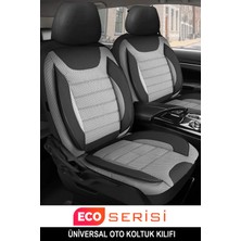 Kurra Store Audi 90 Uyumlu Tam Set Gri Oto Koltuk Kılıfı 5 Koltuk Ön Arka Tam Set Terletmez