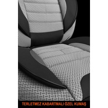 Kurra Store Seat Ibiza Uyumlu Tam Set Gri Oto Koltuk Kılıfı 5 Koltuk Ön Arka Tam Set Terletmez