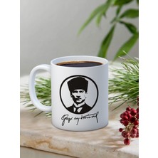 Truego Baskılı Kupa Bardak Seramik Mug - Atatürk