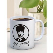 Truego Baskılı Kupa Bardak Seramik Mug - Atatürk