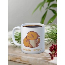 Truego Baskılı Kupa Bardak Seramik Mug - Sabah Modu