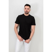 John Borners Erkek O Yaka Oversize T-Shirt