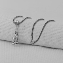 Takıhan Kurt Simgeli 925 Ayar Erkek Gümüş Kolye