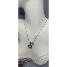 Lilly And Molly Jewelry S Harfi Balon Çelik Kolye