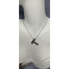Lilly And Molly Jewelry T Harfi Balon Çelik Kolye