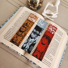 3 Lü One Pıece Manga Serisi Kabartmalı Kitap Ayracı Seti 3D 3 Boyutlu Altındal Home