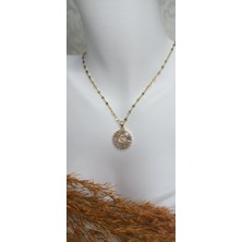 Lilly And Molly Jewelry S Harfi Zirkon Taşlı Çelik Kolye