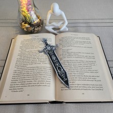 Büyülü Kılıç Kabartmalı Kitap Ayracı 3D 3 Boyutlu Altındal Home