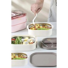 Vagonlife Bento 1450 ml Lunchbox Yeni Koleksiyon Üç Katlı 5 Bölmeli Çelik Sefer Tası Yemek Kutusu