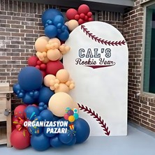 Balon Seti Lacivert-Sütlü Kahve-Deep Red 100 lü Balon Zinciri Seti