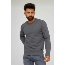 Cazador 5046 Bisiklet Yaka Kendinden Fitilli Ottoman Erkek Sweat