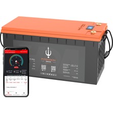 Poseidon Hda Power Poseidon 12.8V 200AH Bluetooth Lityum Lifepo4 Akü