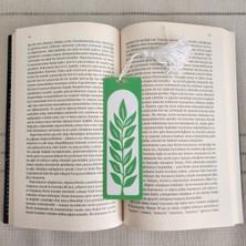 Yaprak Desenli Püsküllü Kitap Ayracı 3D 3 Boyutlu Altındal Home