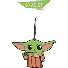 Bymeyla Starwars Yoda Tasarımlı 20'li Oto Kokusu ve Oto Aksesuarı