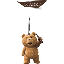 Bymeyla Sevimli Ayı Teddy Tasarımlı 20'li Oto Kokusu ve Oto Aksesuarı