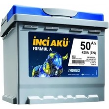 İnci Formul A Taurus 12 V 50 Ah 420 A (En) Akü