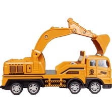 Berat Toys Berattoys 17 cm Oyuncak Kamyon Kırılmaz Oyuncak Vinç Çekici Oyuncak Iş Araçları Sürtmeli Iş Makinası