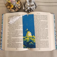 Şemsiyeli Kedi Püsküllü Kabartmalı Kitap Ayracı 3D 3 Boyutlu Altındal Home